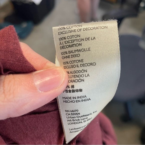 Free People Samantha Embroidered Puff Sleeve Button Front Maxi Dress Medium - Picture 12 of 16